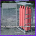 Gas using galvanized storage cages